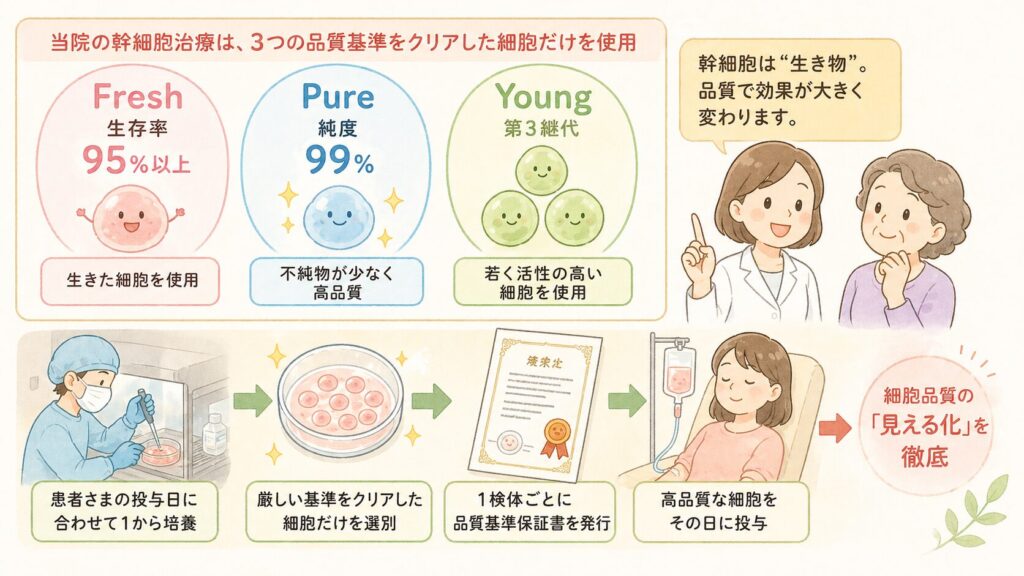 ■ 当院の幹細胞治療が選ばれる理由