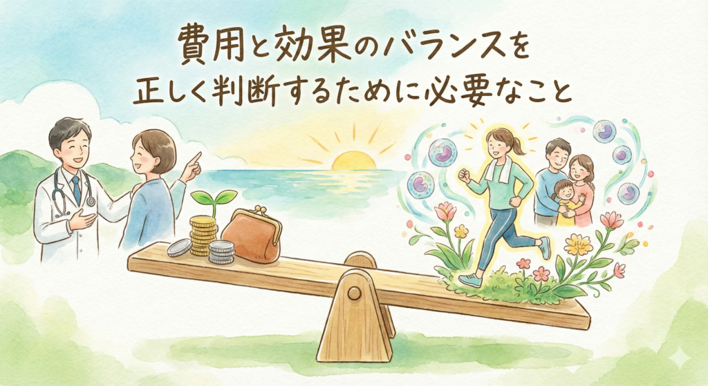 費用と効果のバランスを正しく判断するために必要なこと