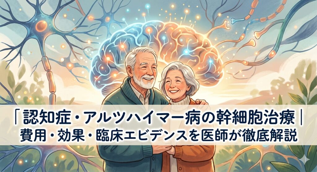 認知症・アルツハイマー病の再生医療｜幹細胞治療の費用・効果