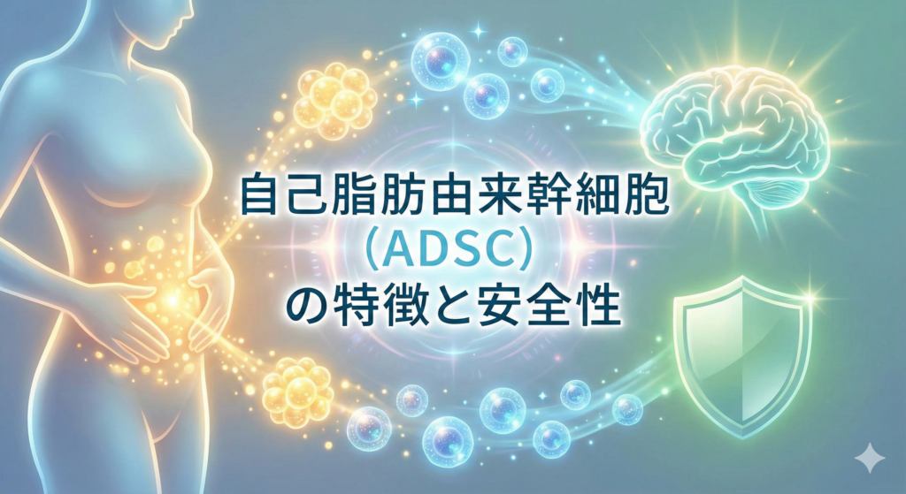 自己脂肪由来幹細胞（ADSC）の特徴と安全性
