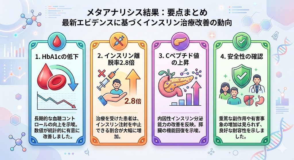 糖尿病に対する幹細胞の治療効果エビデンス