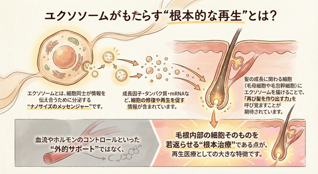 エクソソームがもたらす根本的な再生とは?