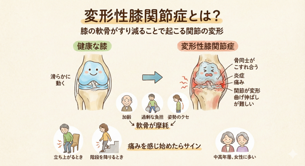 変形性膝関節症とは?