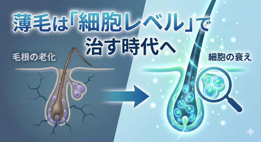 薄毛は細胞レベルで治す時代へ