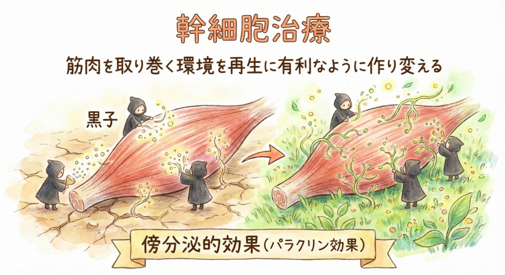 幹細胞治療
パラクリン効果