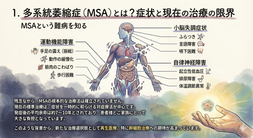 多系統萎縮症（MSA）とは？症状と現在の治療の限界

