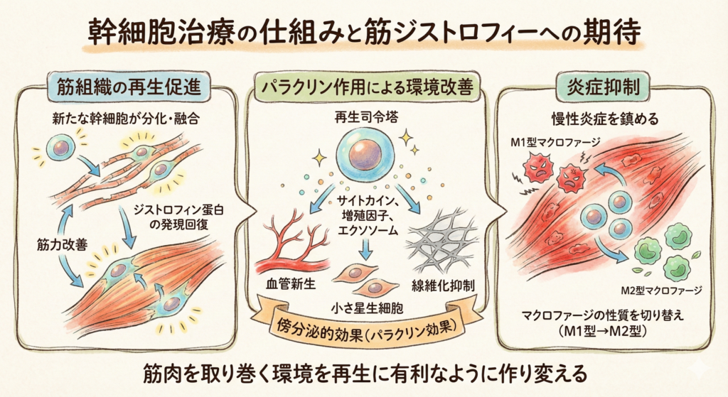 幹細胞治療の仕組みと筋ジストロフィーへの期待