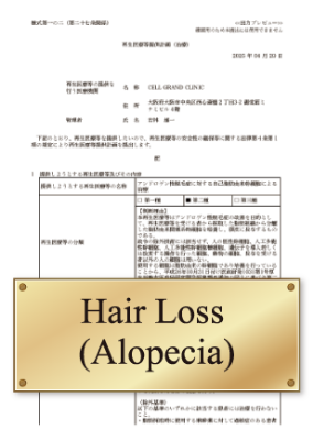 Hair Loss 
(Alopecia)