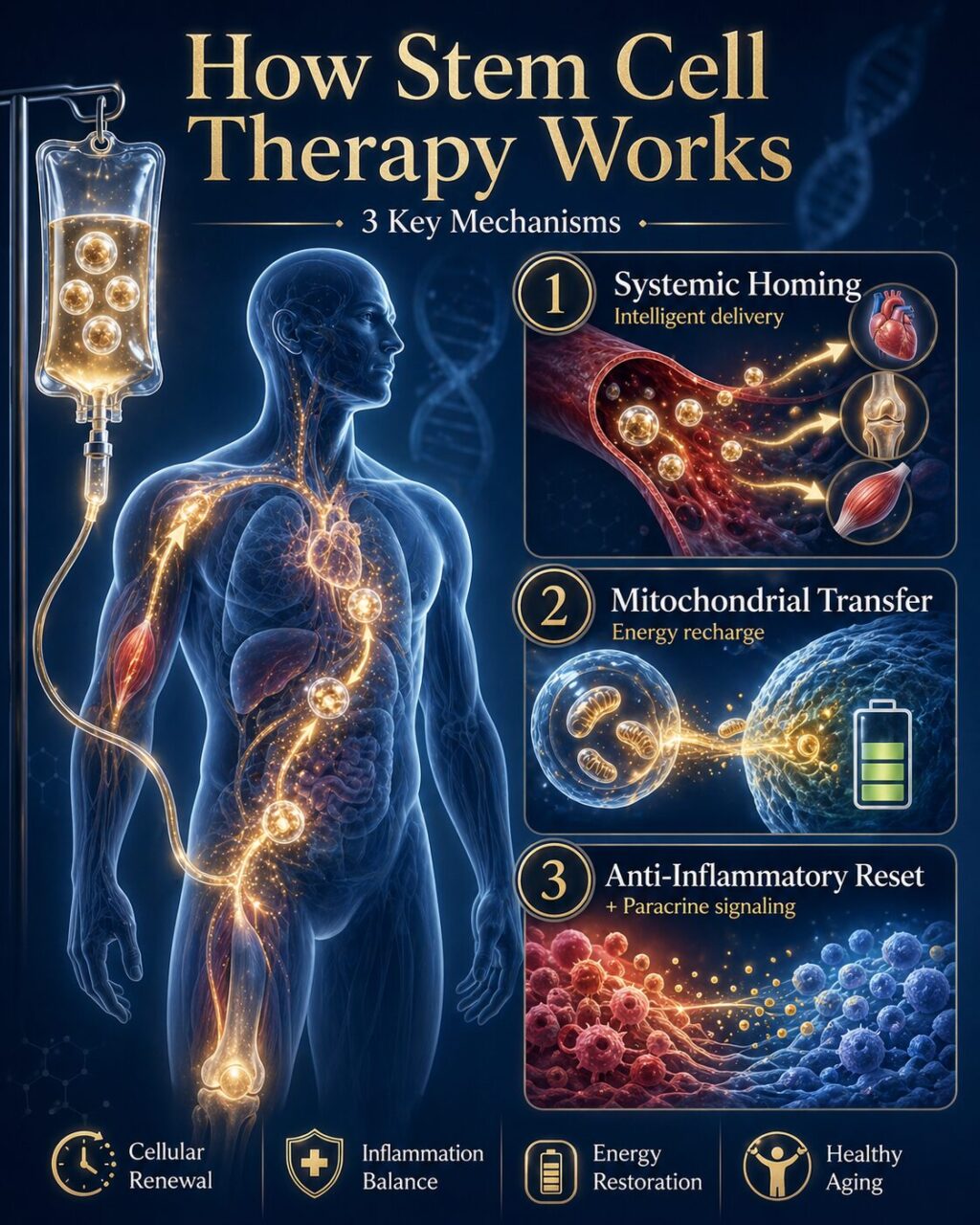 How Does Stem Cell Therapy Work For Anti-Aging