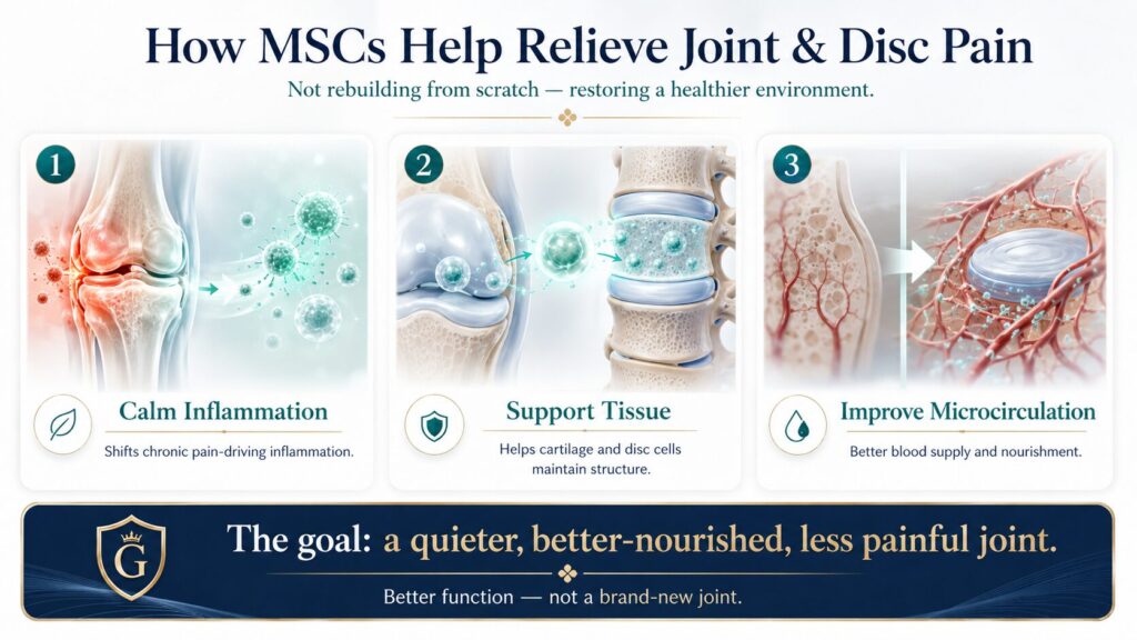 How Stem Cells Target the Source of Joint and Back Pain
