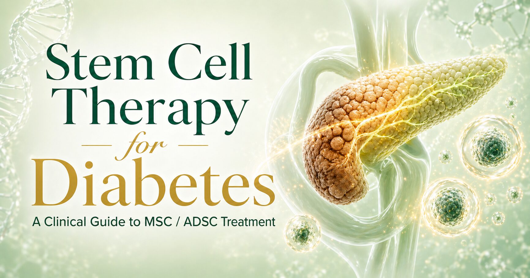 Stem Cell Therapy for Diabetes — A Clinical Guide to MSC / ADSC Treatment