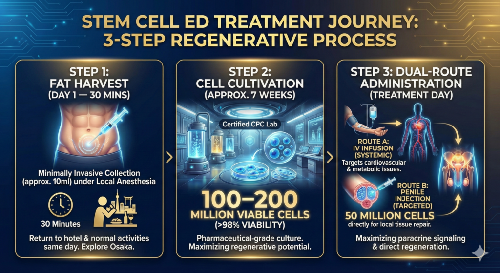 Stem cell therapy Protocol for ED: Dual-Delivery for Maximum Effect