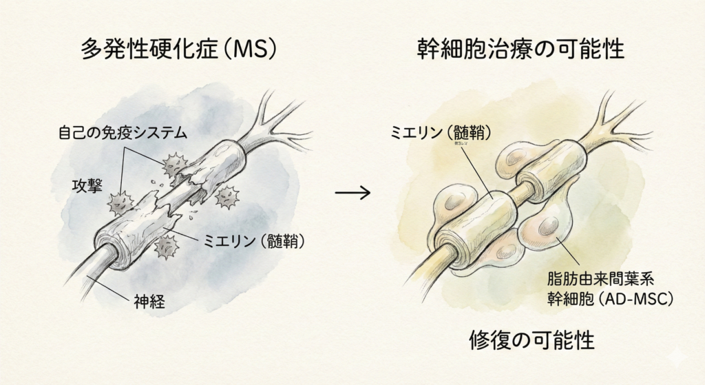 多発性硬化症に対する幹細胞治療の可能性