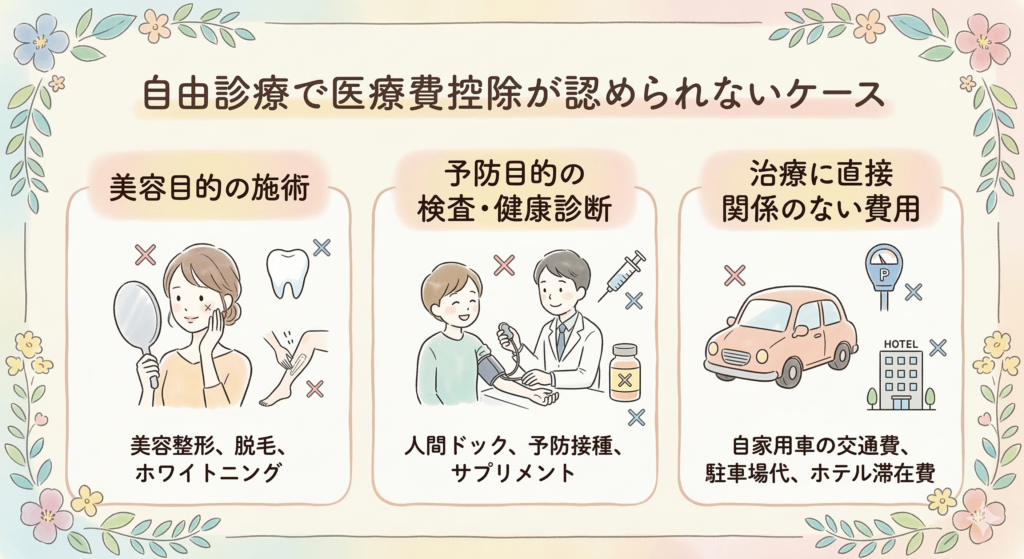 自由診療で医療費控除が認められないケース