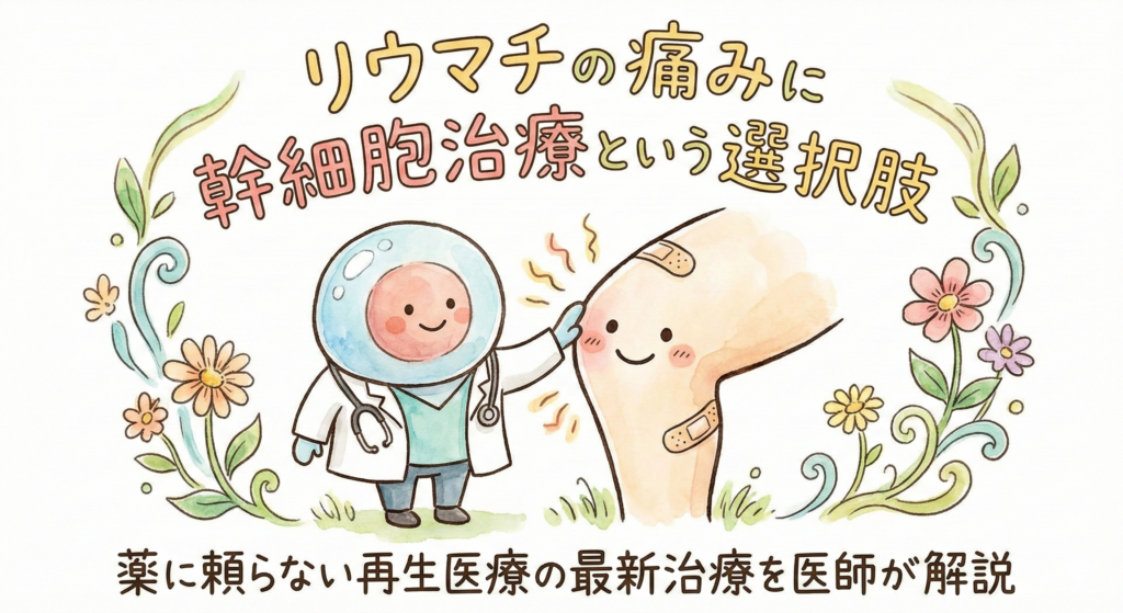 リウマチの痛みに幹細胞治療という選択肢