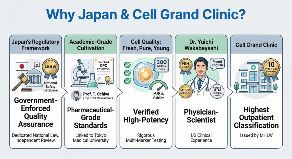 Japan and Cell Grand Clinic feature of Stem cell therapy
