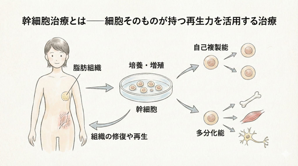 幹細胞治療の仕組み
