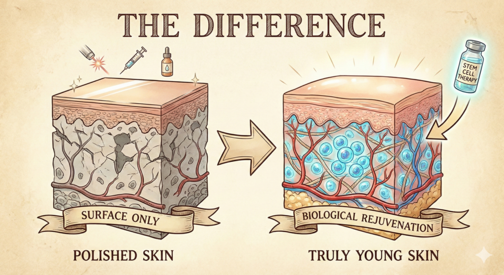 Stem Cell Therapy achieves truly young Skin Rejuvenatio