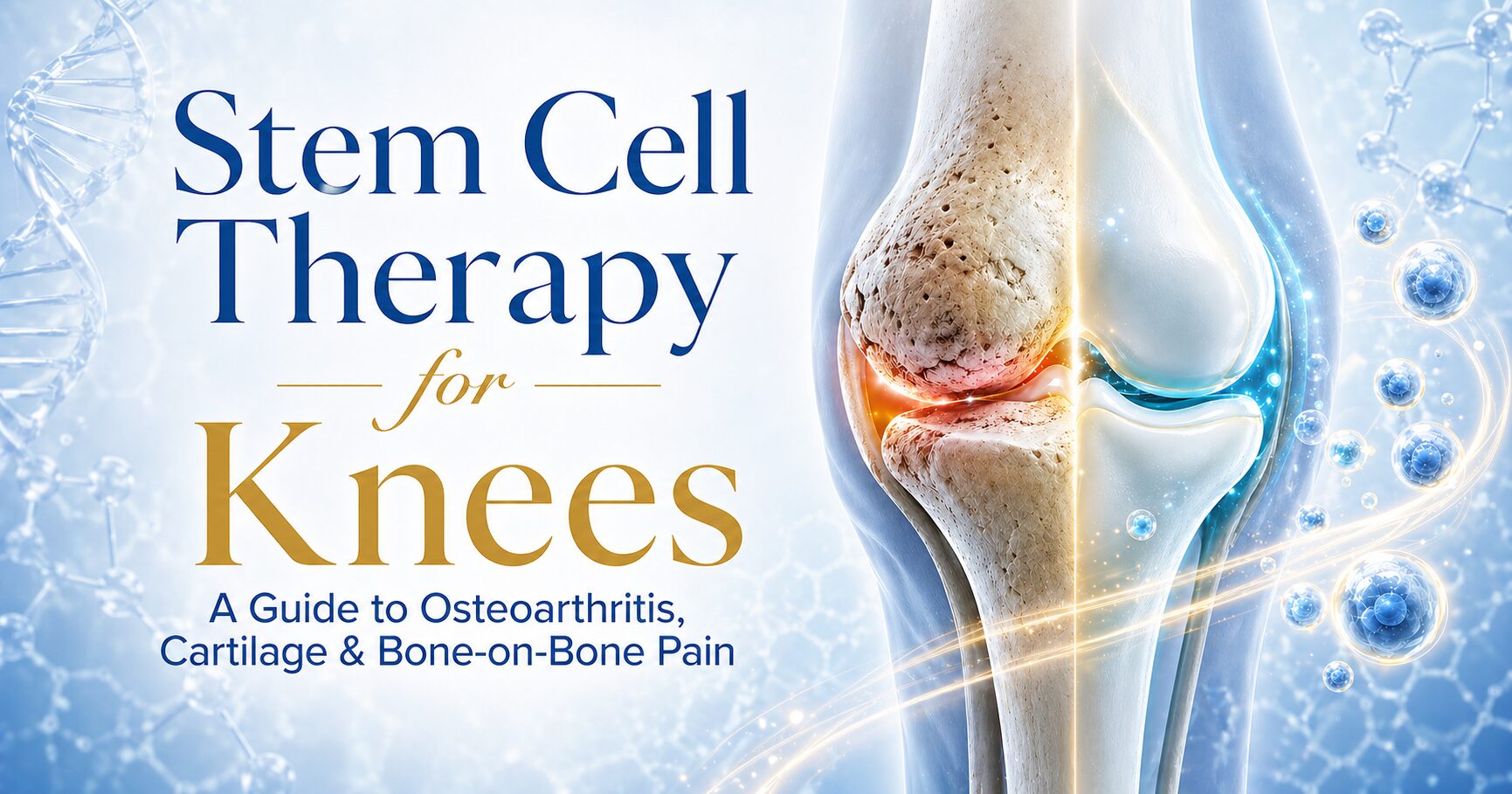 Stem Cell Therapy for Knees: A Guide to Osteoarthritis, Cartilage & Bone-on-Bone Pain