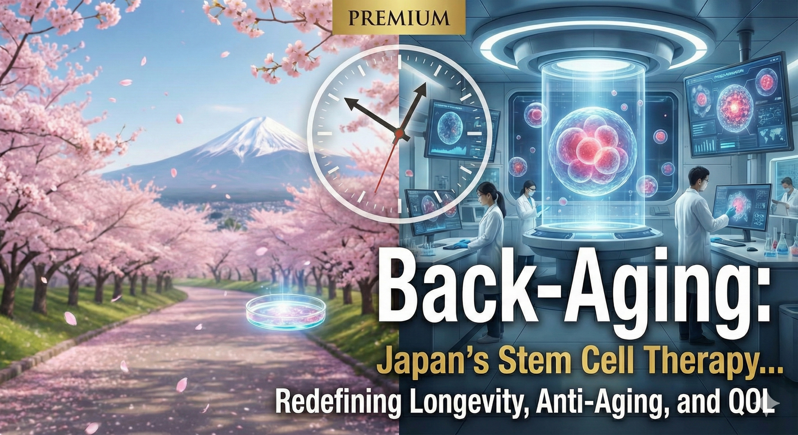 Back-Aging: How 200 Million Stem Cells Reverse Aging in Japan — Science, Evidence & Treatment Guide | Cell Grand Clinic