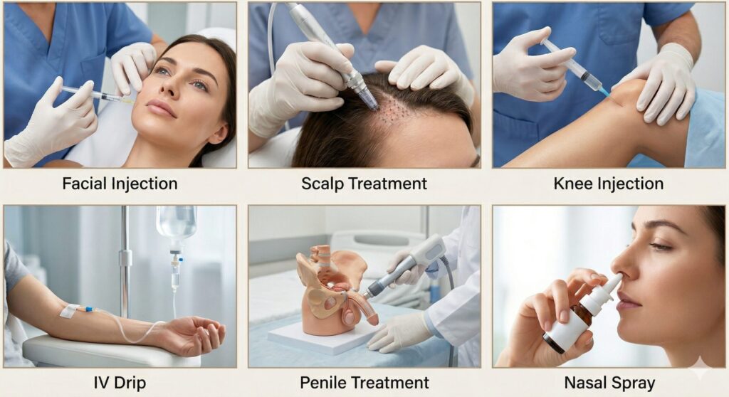 Available Exosome Treatment 6 Options.