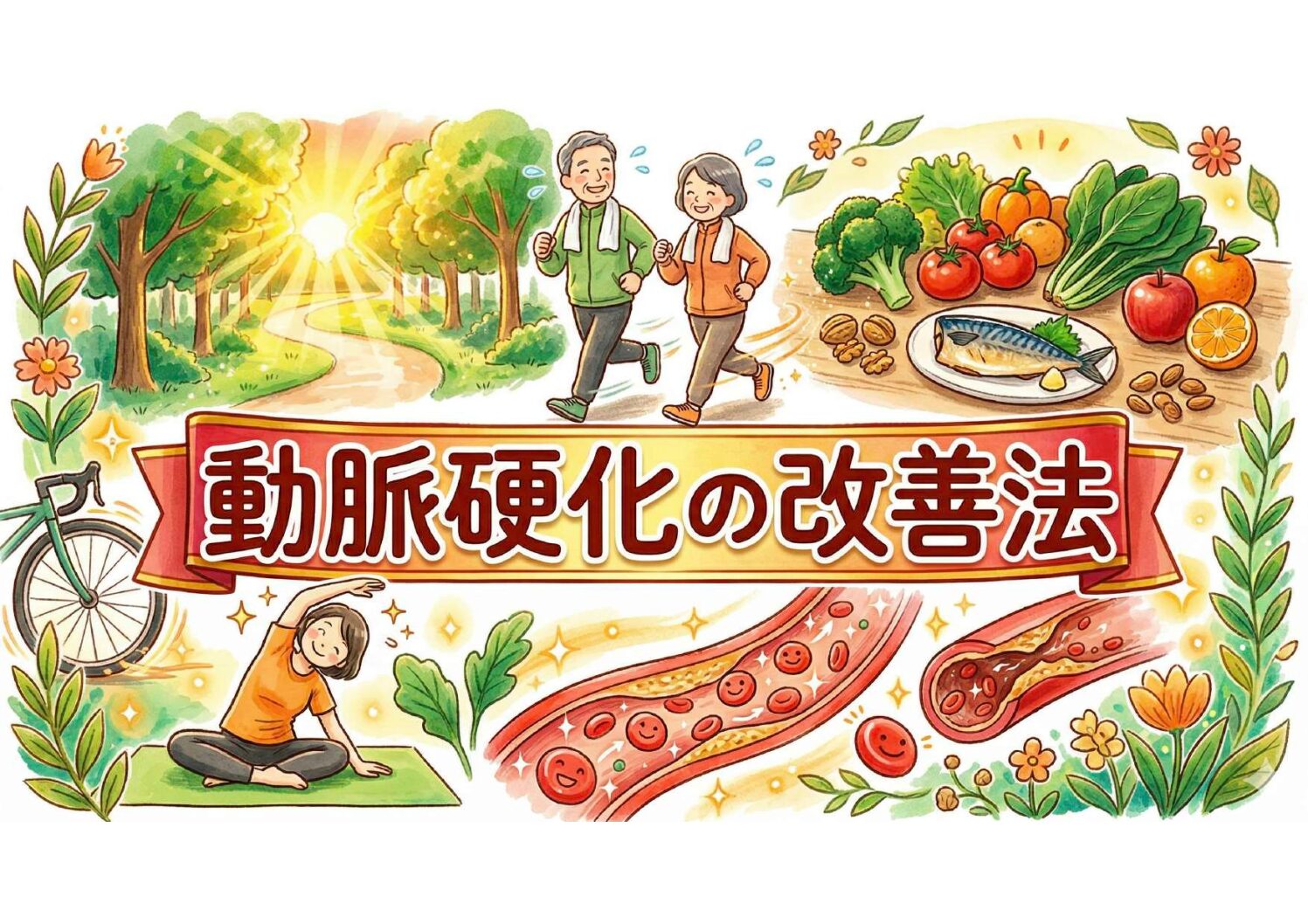 動脈硬化は改善できる？血管を若返らせる食事・運動と最新治療